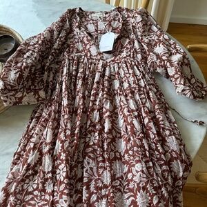Daughters of India Kyra Mini Dress ~ Wine Size S